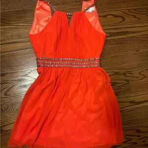 Coral dress worn once